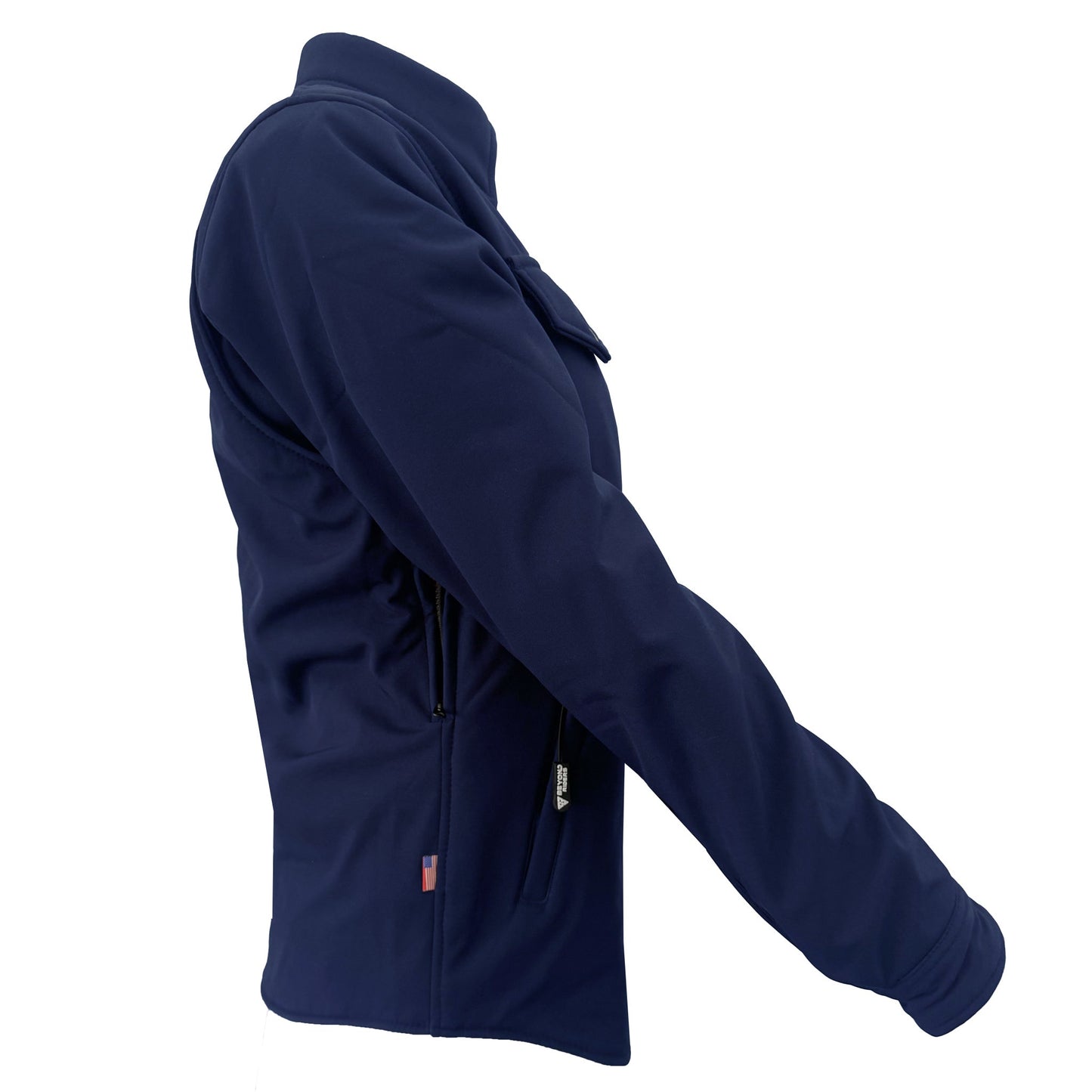 Protective SoftShell Winter Jacket for Women – Navy Blue Matte
