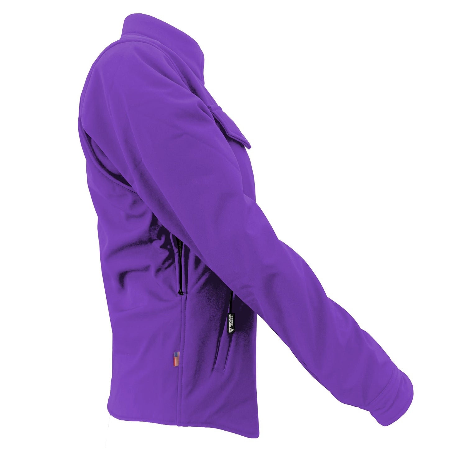 Protective SoftShell Winter Jacket for Women – Purple Matte