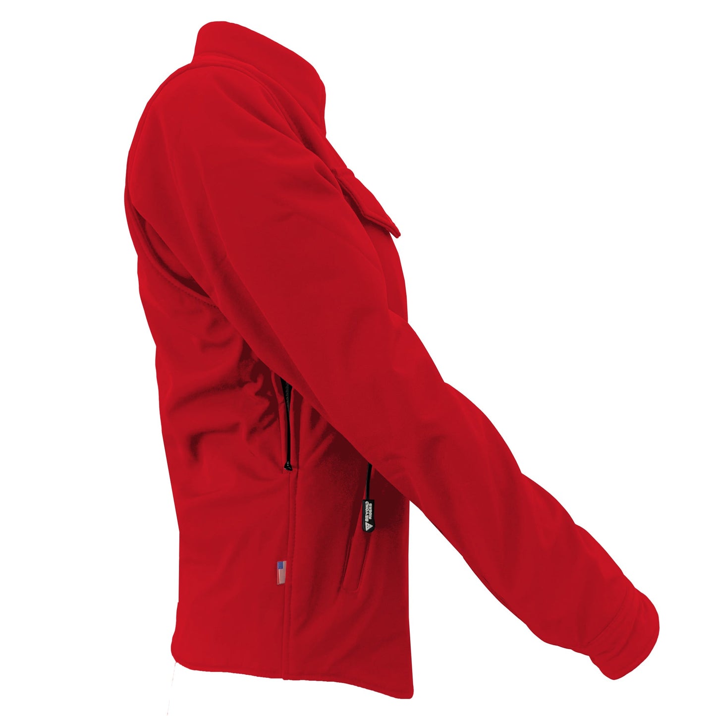 Protective SoftShell Winter Jacket for Women – Red Matte