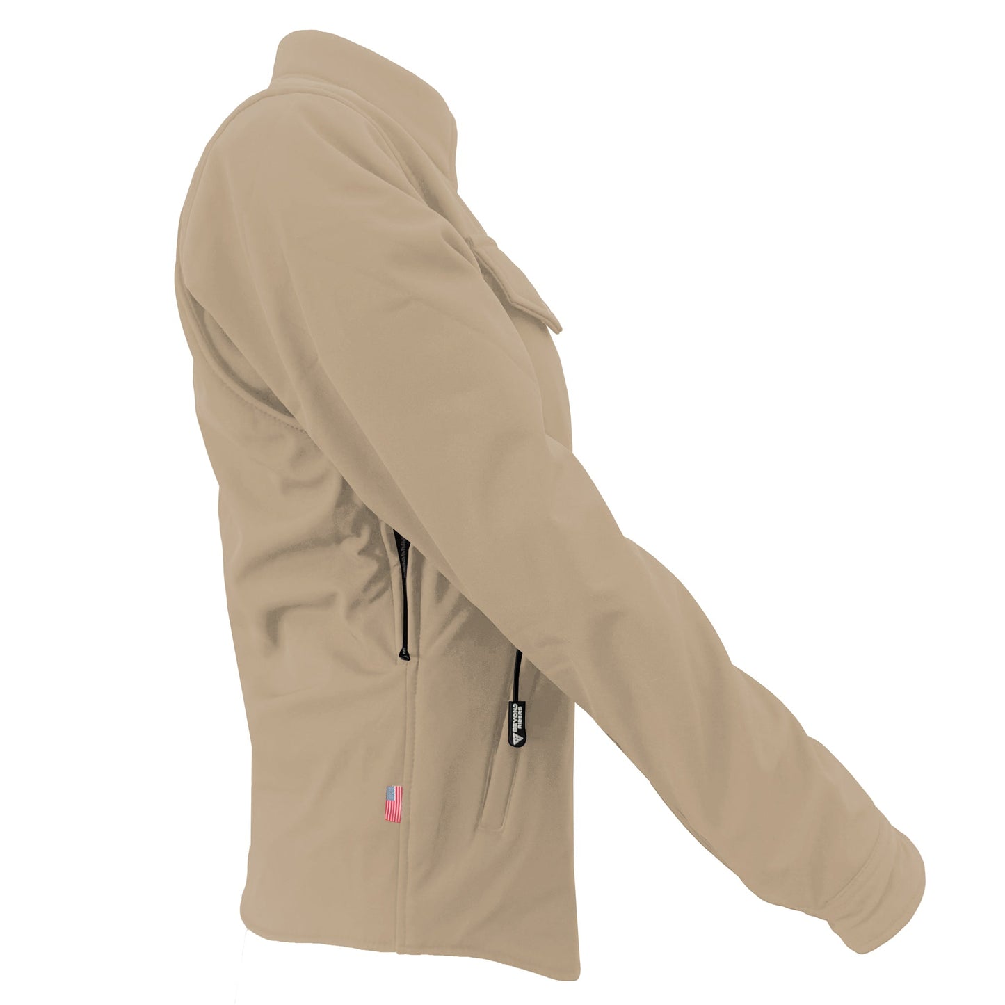 Protective SoftShell Winter Jacket for Women – Khaki Matte