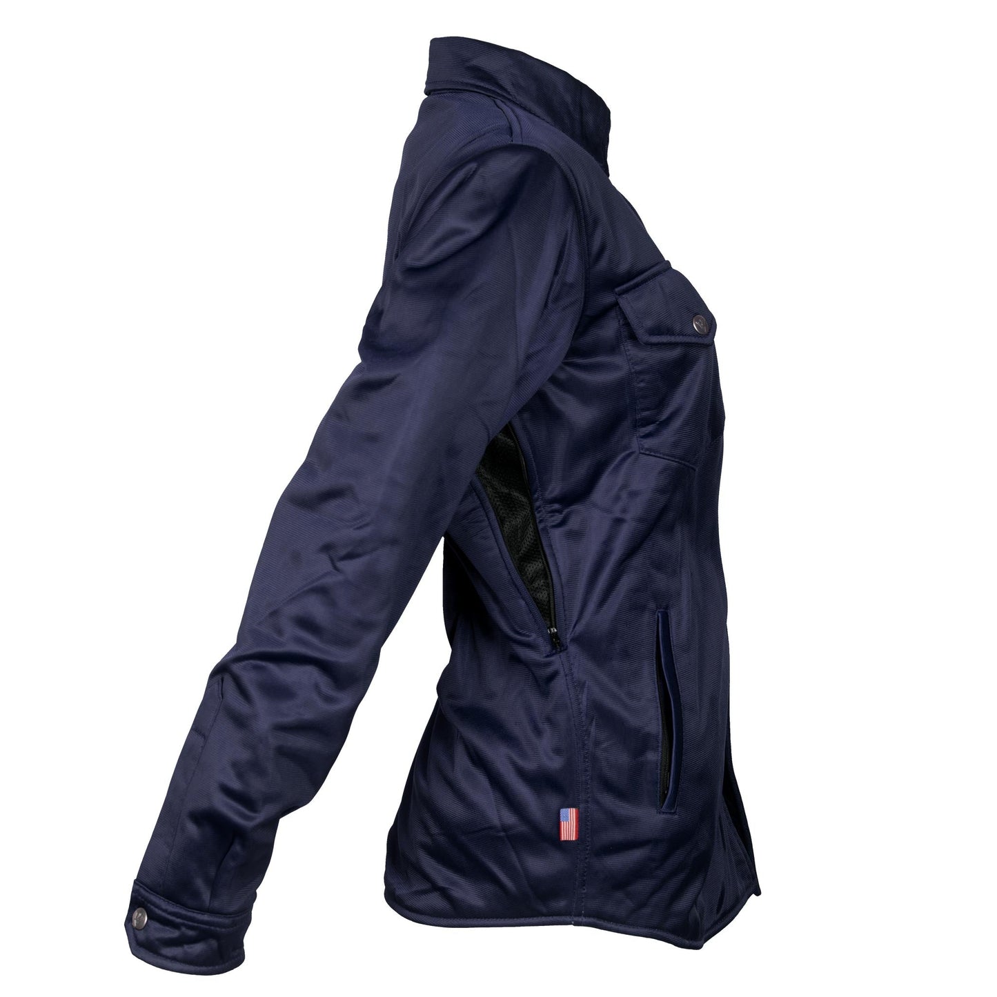 Ultra Protective Shirt for Women - Navy Blue Solid with Pads