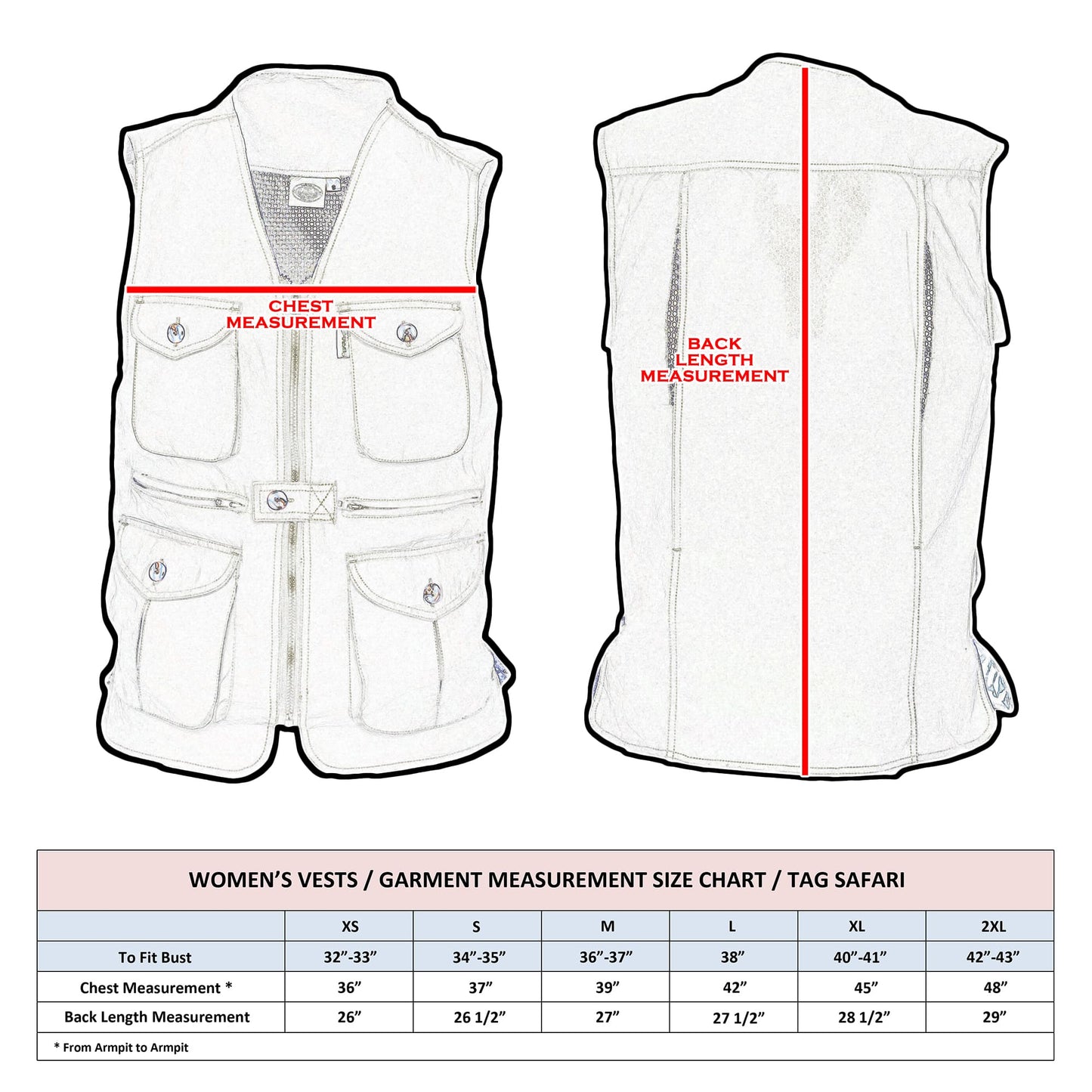 Vent Back Livingstone Vest for Women - Khaki