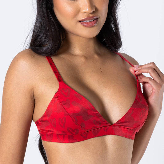The Shaking Sheets | Valentine's Day Women’s Silk Triangle Bralette