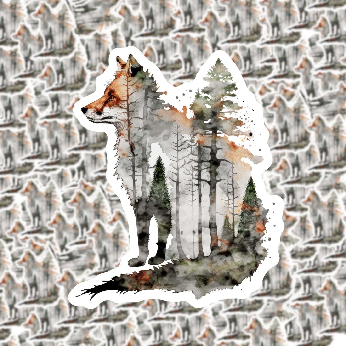 Woodland Fox Sticker