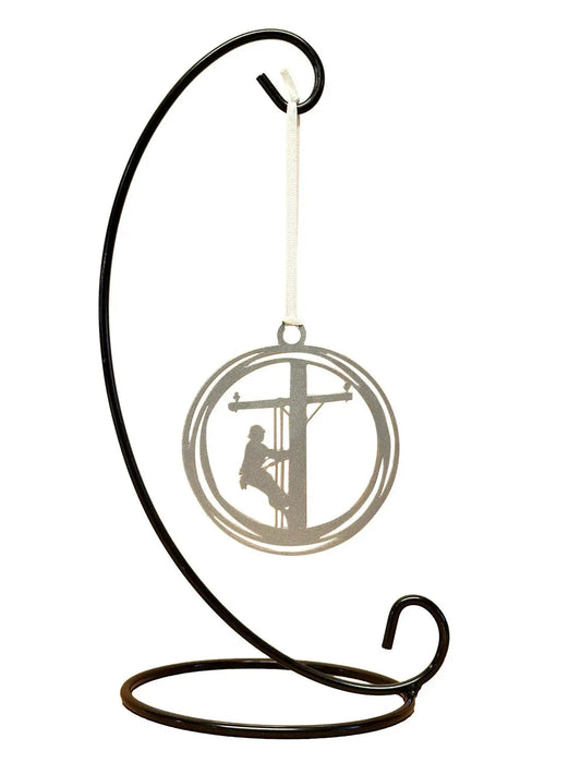 Christmas Tree Ornament with a Lineman