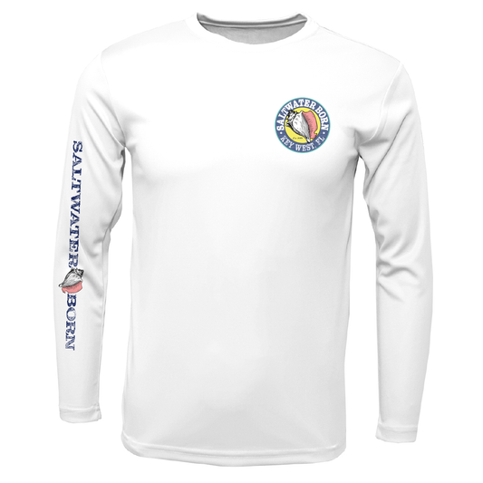 Key West, FL Kraken Men's Long Sleeve UPF 50+ Dry-Fit Shirt