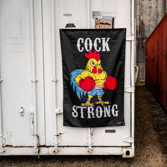 Cock Strong Boxing Chicken 3' X 5' Flag