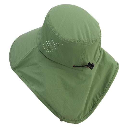UPF 50+ Wide Brim Sun Hat With Neck Flap