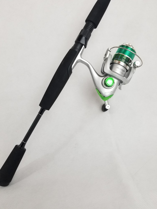 Cam's Emerald Split EVA Grip 6'0 (3BB) Crappie Spinning Combo