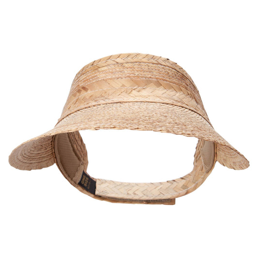 Womens Dark Palm Braid Visor
