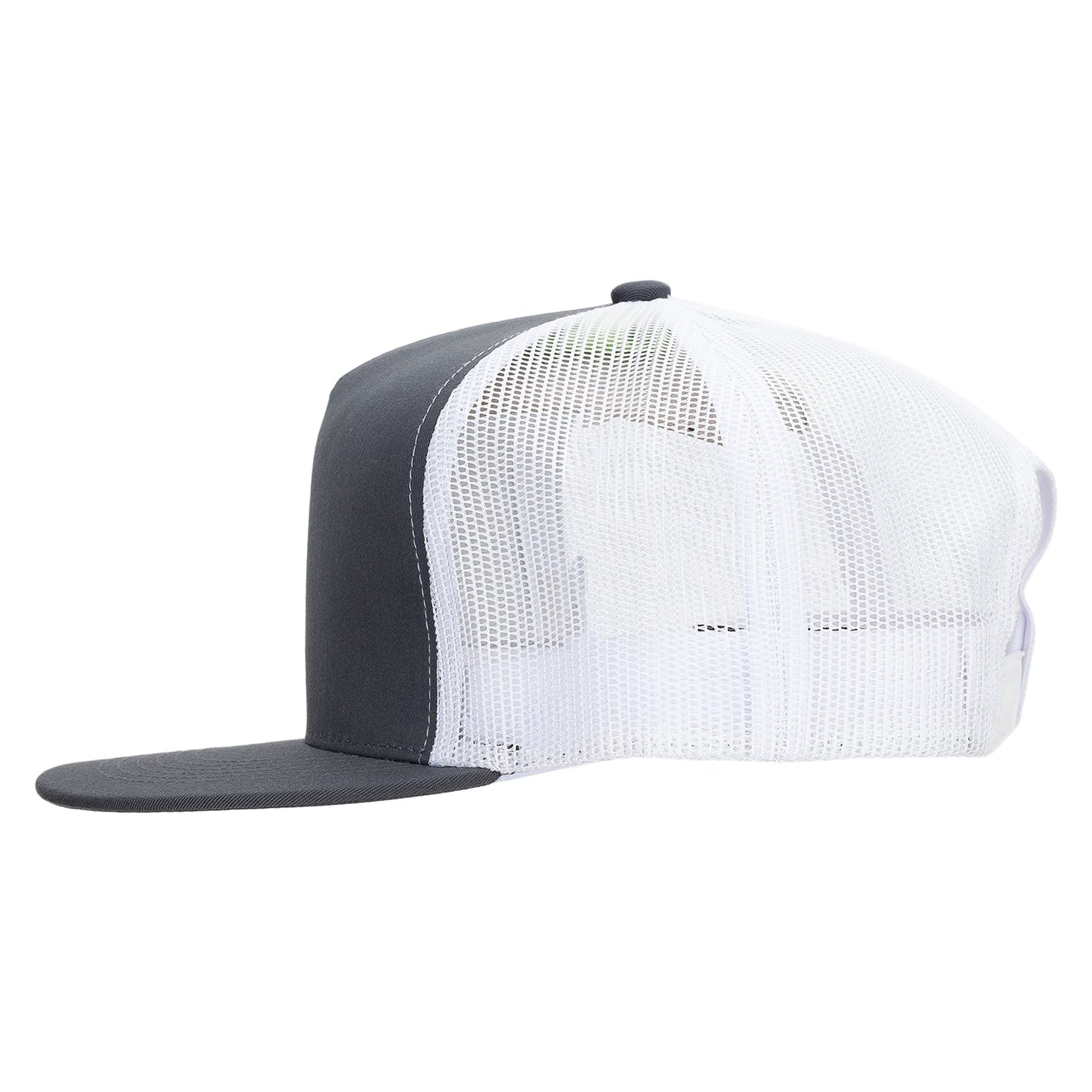 Big Size 5 Panels Mesh Flat Bill Snapback