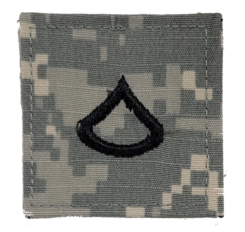 U.S. Army ACU Rank Insignia with HOOK FASTENER - Each CLOSEOUT