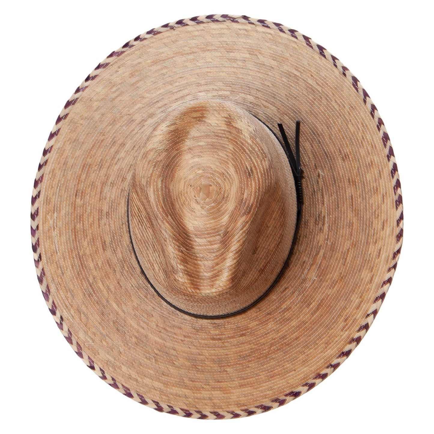 Womens Palm Braided Fedora Hat