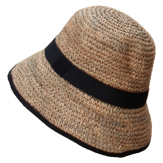 Women's Cloche Style Straw Hat