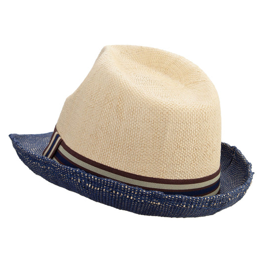 Men's Multi-Striped Ribbon Fedora Hat