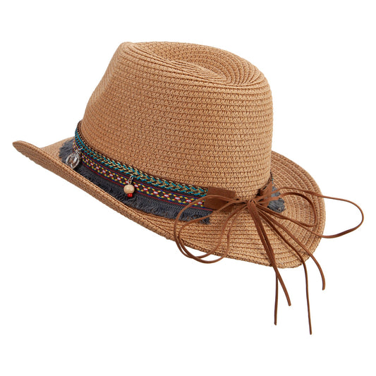 Kid's Cowboy Western Cut Fedora Hat