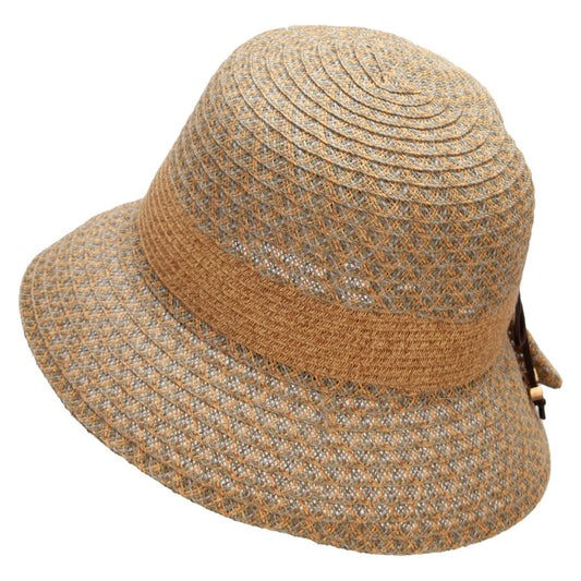 Women's 2.5" Folded Brim bow accent Bucket Hat