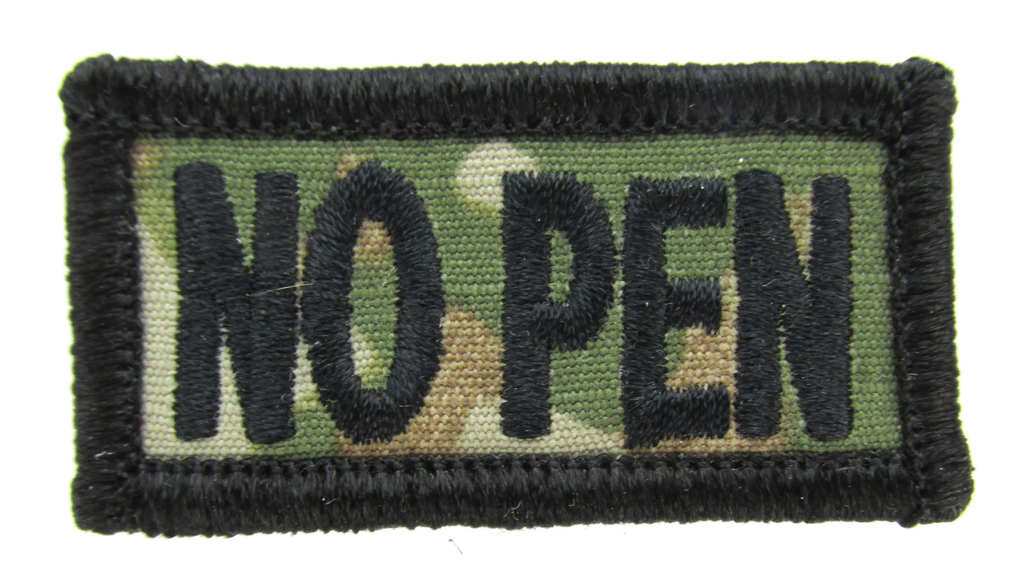 Embroidered OCP Blood Type Patches 1x2 Inch - Black or Spice Brown