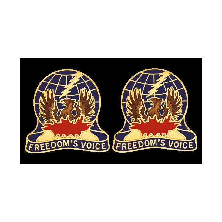 U.S. Army Air Traffic Service Unit Crest DUI - 1 Pair - FREEDOM'S VOICE
