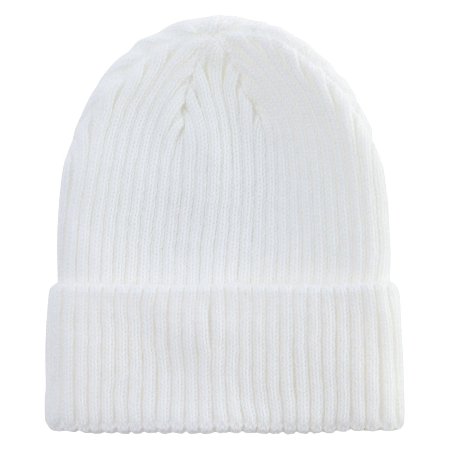 Rib Knit Cuff Long Beanie