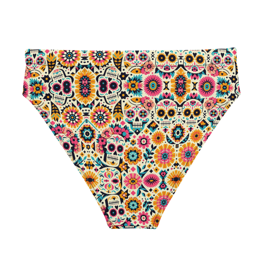 Calavera Dreams: Dia de los Muertos High-Waisted Bikini Bottom