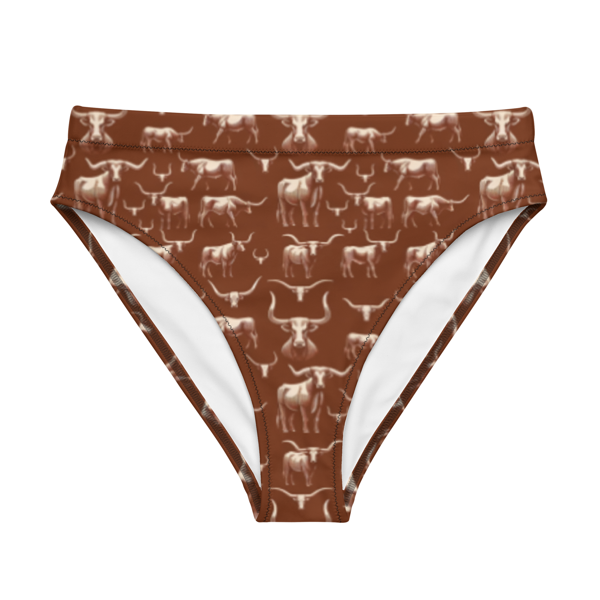 Wild Steer: Fiery Longhorn Button-Up Shirt