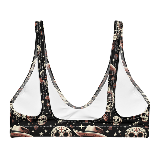 Renegade Revel: Outlaw Skull High-Waisted Bikini Top