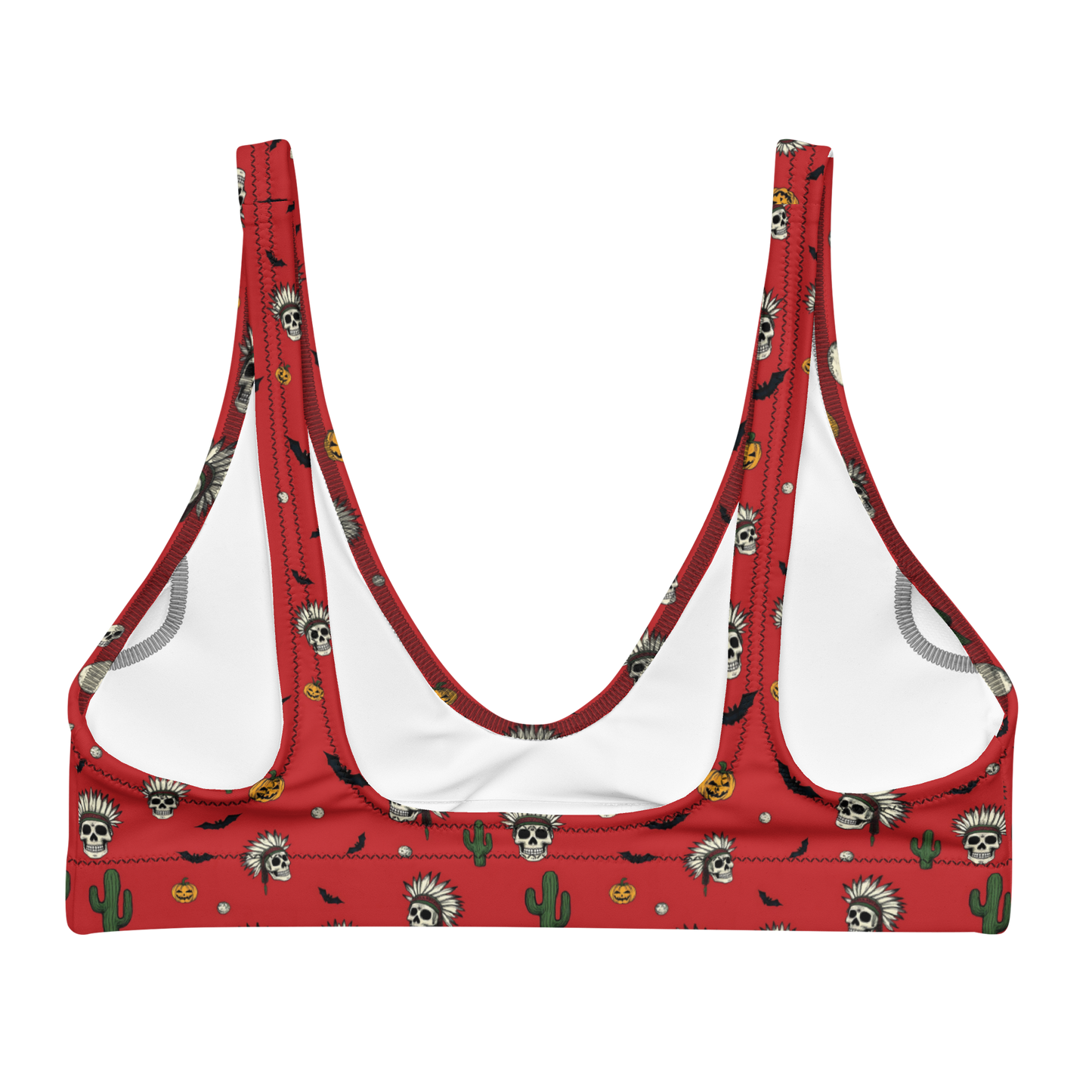 Sugar Skulls: Hallowed Ground High-Waisted Bikini Top
