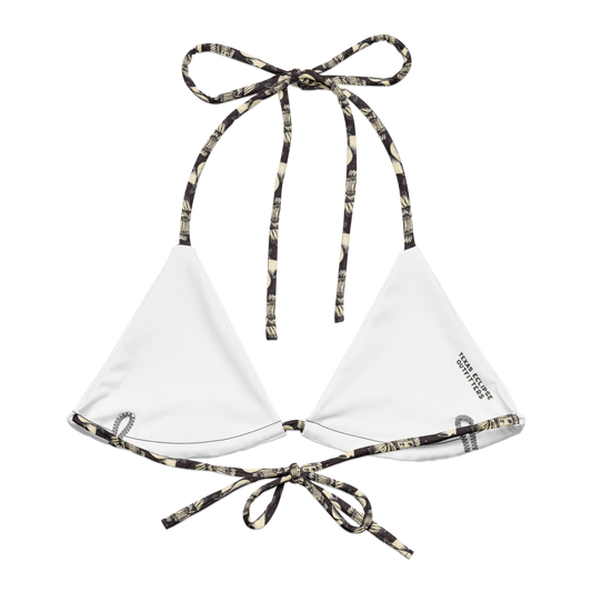 Space Renegade: Astronaut Calavera Outlaw String Bikini Top