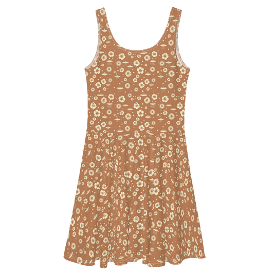 Beyond the Hibiscus: Unidentified Flying Florals Sun Dress