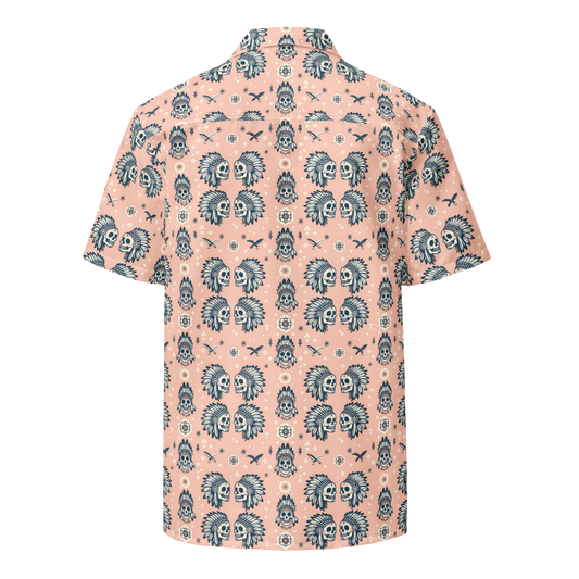 Warrior Calavera: Sunset Ceremonies Button-Up Shirt