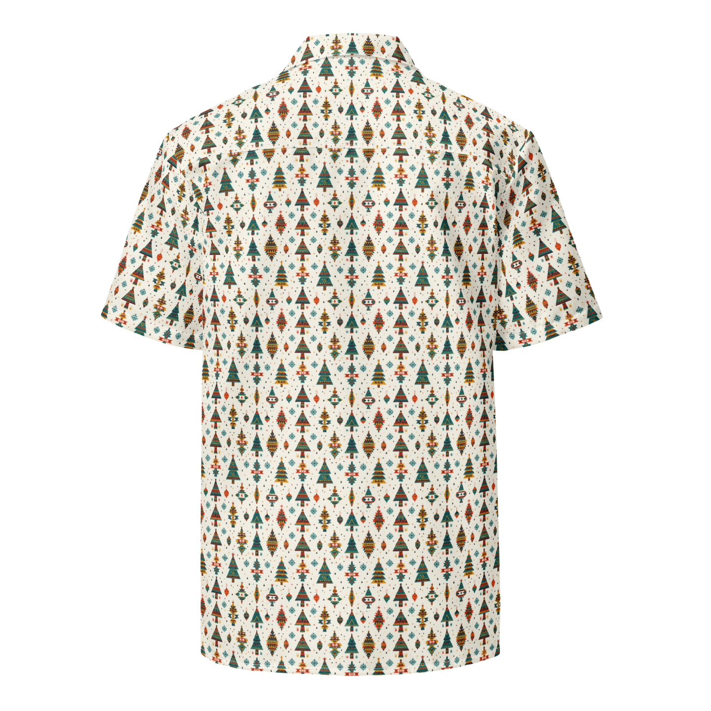 Holiday Glyphs: Christmas Button-Up Shirt