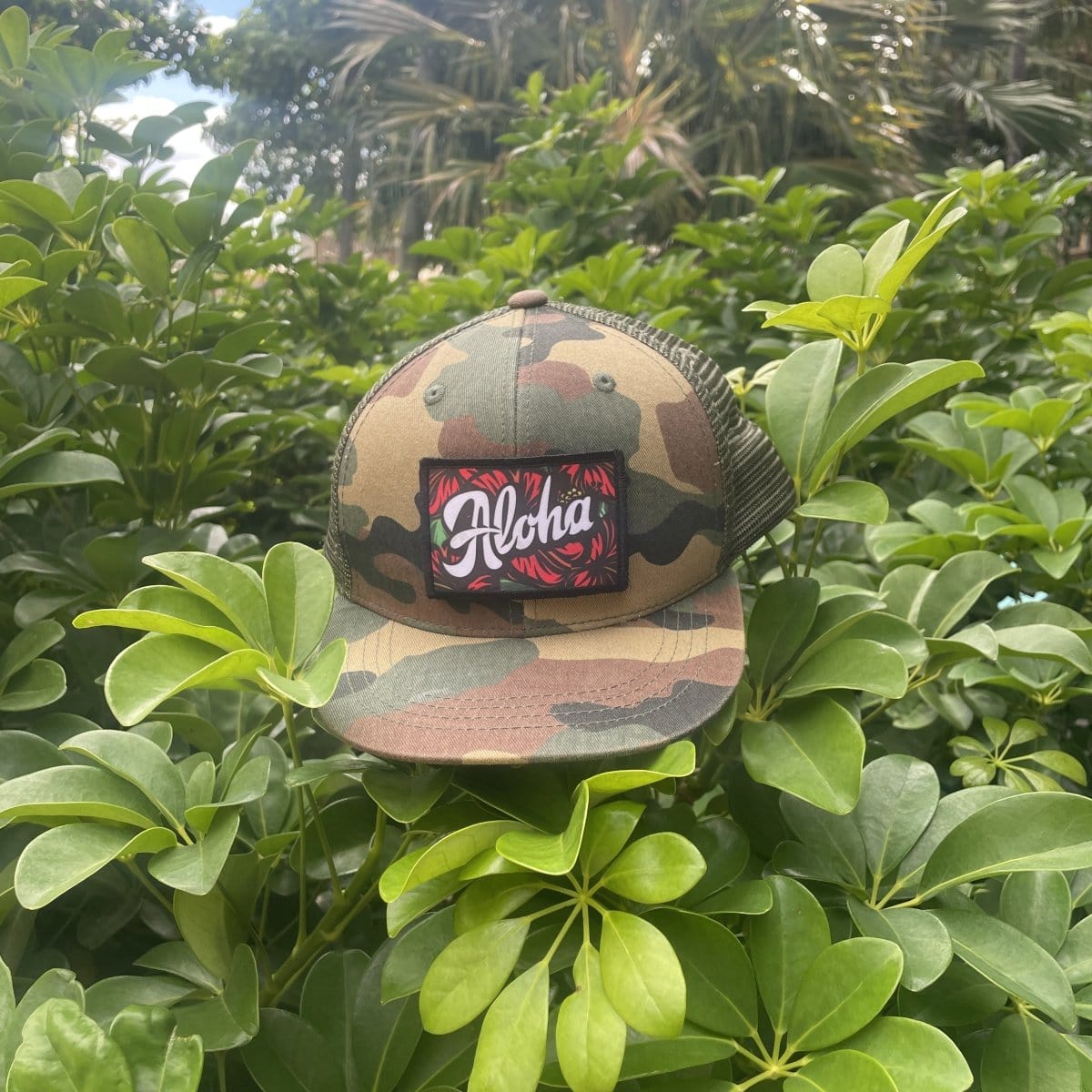 Aloha - Red Hibiscus - Removable Patch