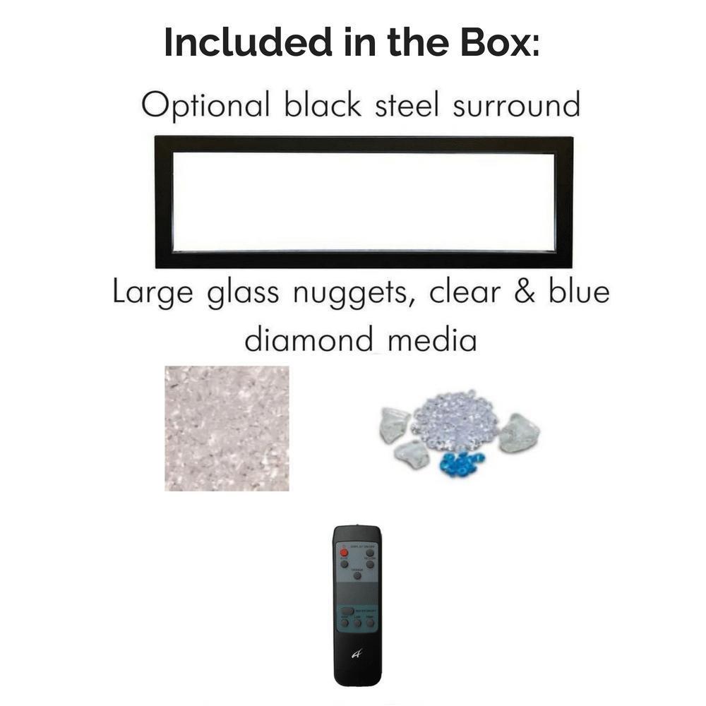 Amantii Panorama SLIM 60-Inch Built-in Indoor/Outdoor Smart Electric Fireplace (BI-60-SLIM)