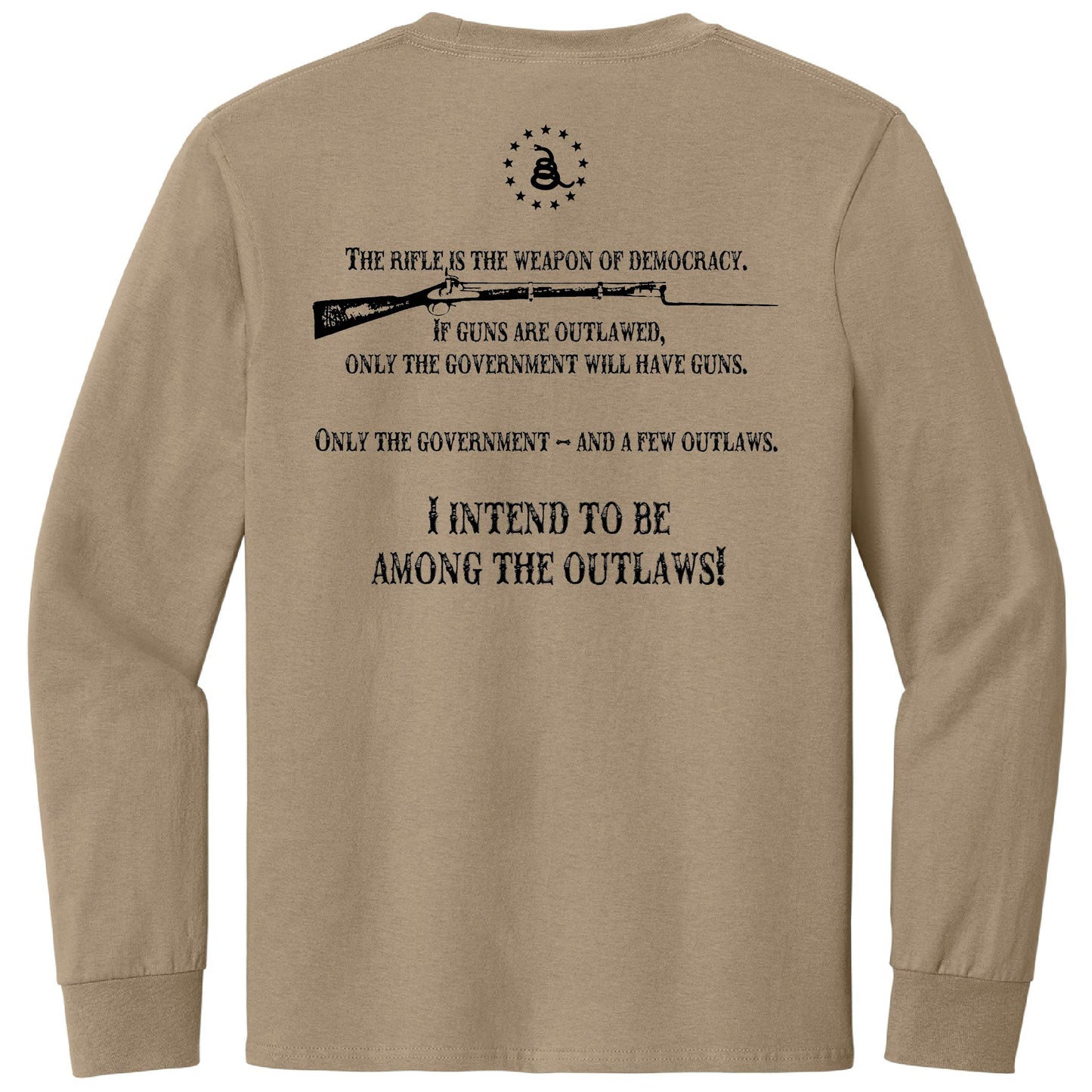 American Outlaw Longsleeve T-Shirt - Coyote