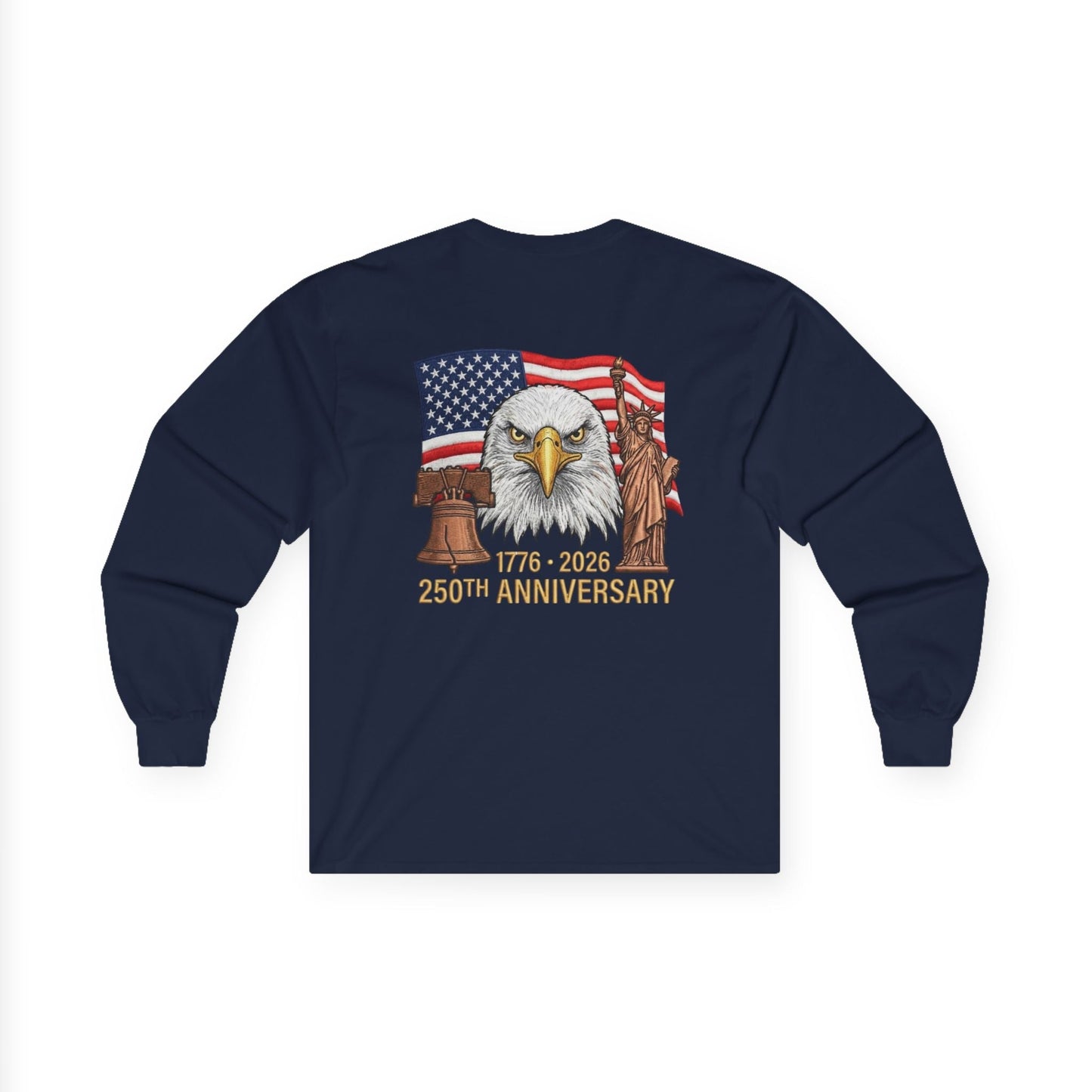 America’s 250th Anniversary Heritage Long-Sleeve T-Shirt – 1776–2026 Edition