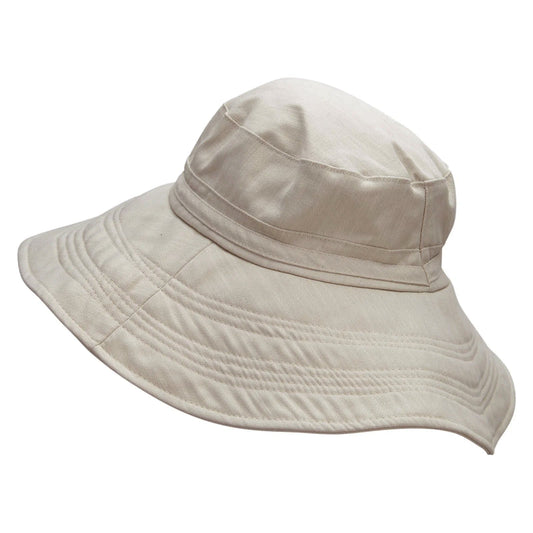 Wide Brim Ladies Linen Hat