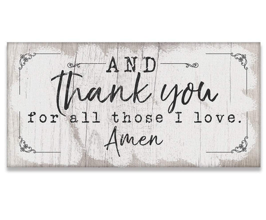 And Thank You For - Canvas