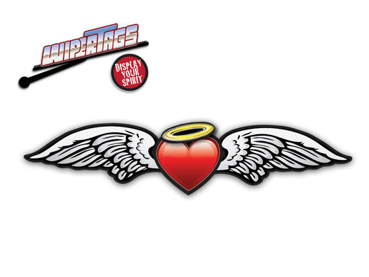Angel Wings Heart WiperTags