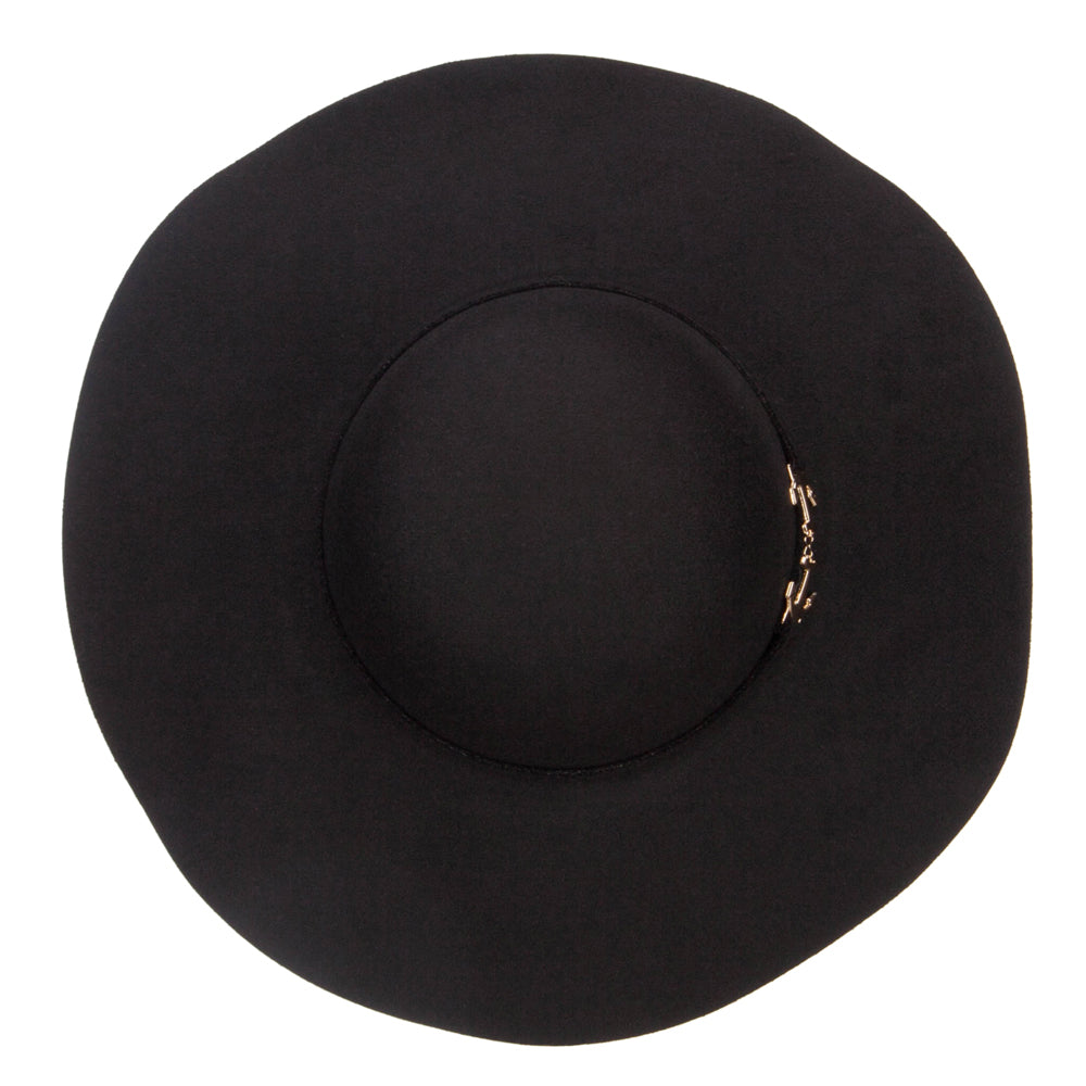 Poly Faux Felt Anchor Buckle Hat