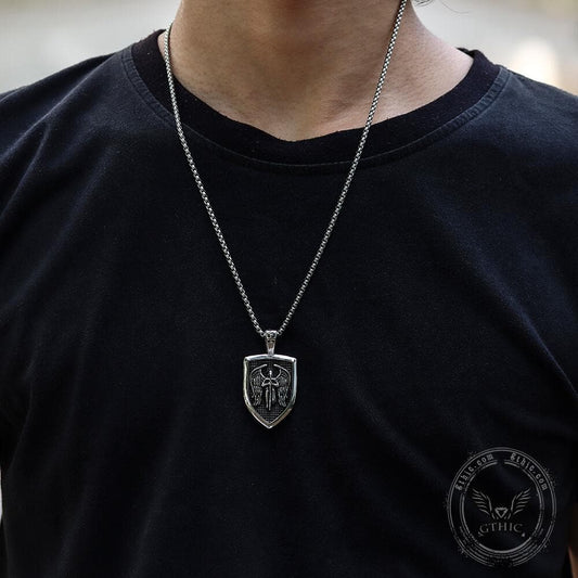 Archangel Saint Michael Sword Stainless Steel Pendant
