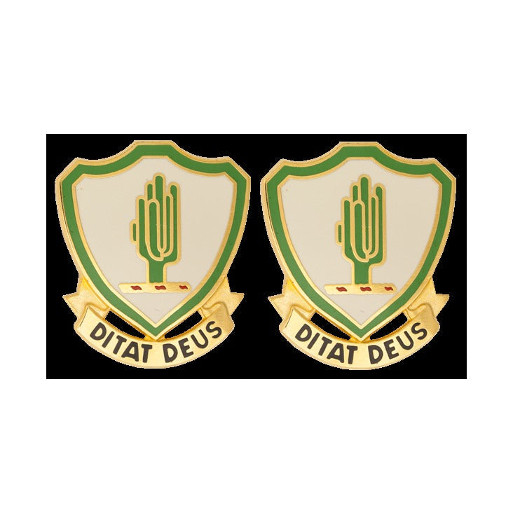 Arizona State Headquarters Army National Guard Unit Crest DUI - 1 PAIR - DITAT DEUS