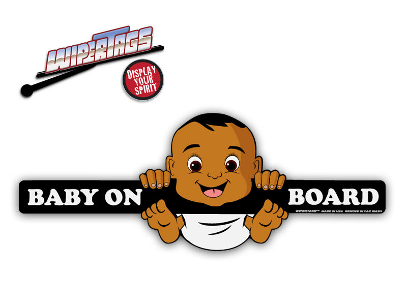 Baby on Board WiperTags (3 Skin Tones)