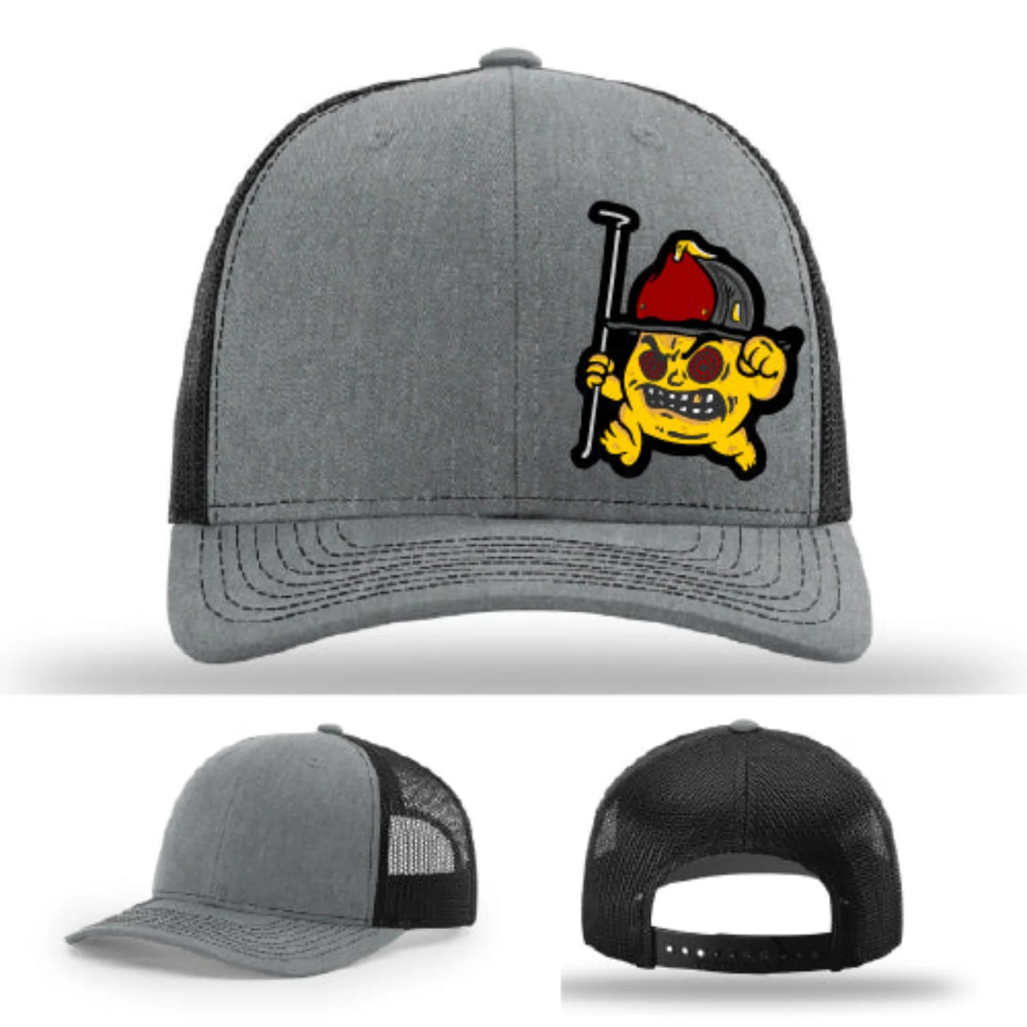 Backdraft Bastard Firefighter Leather Patch Hat