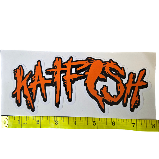 KATFISH Graffiti ORANGE Decal