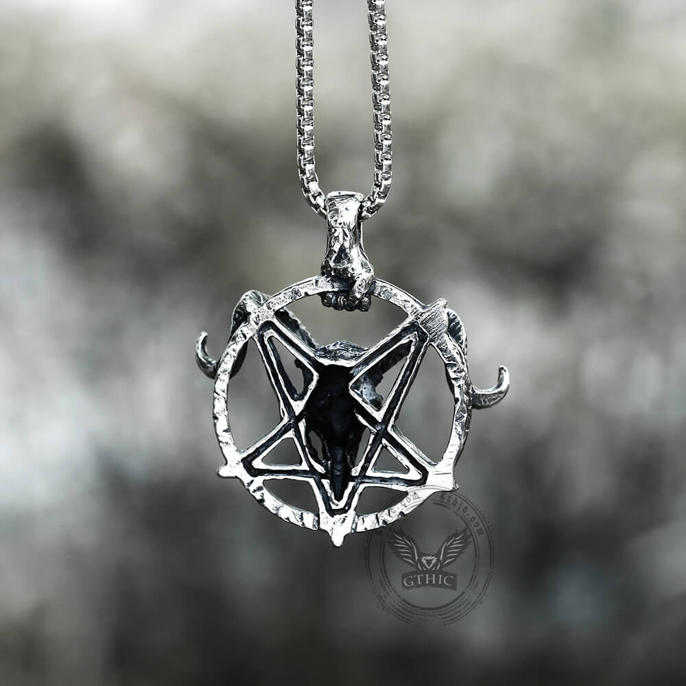 Baphomet Goat Head Stainless Steel Satan Pendant