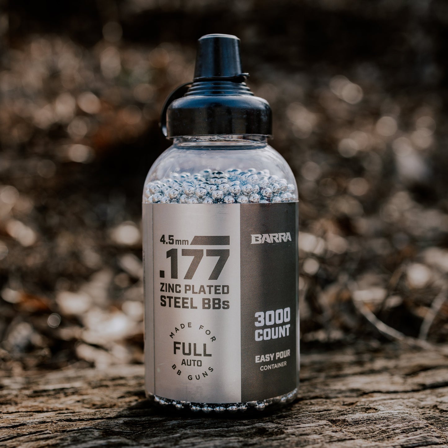 .177 cal/4.5mm Zinc Plated Steel BBs - 3,000 Count