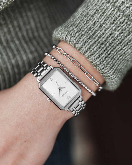 The Beaded Bracelet - Sterling Silver