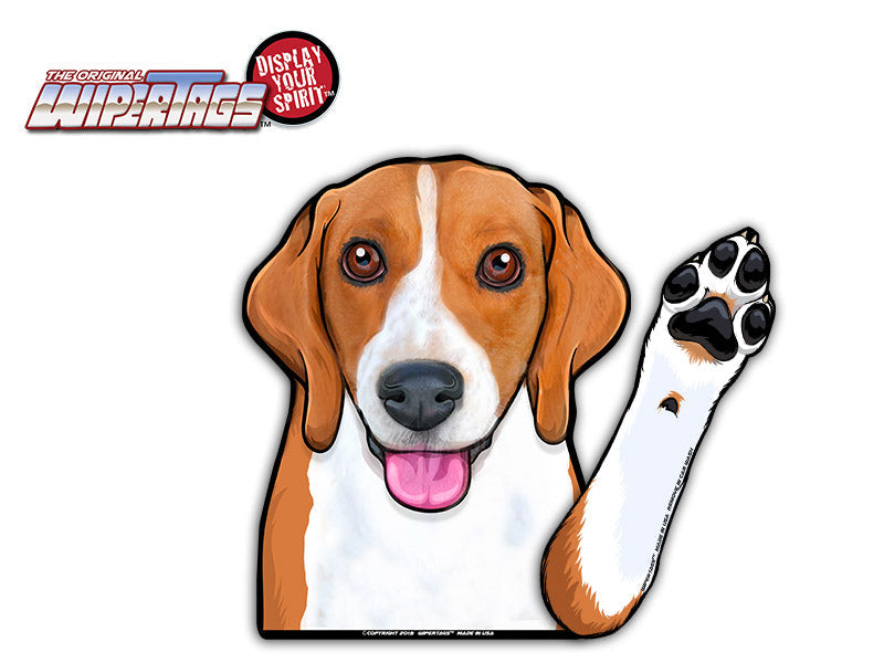 Benny the Beagle Waving Dog WiperTags