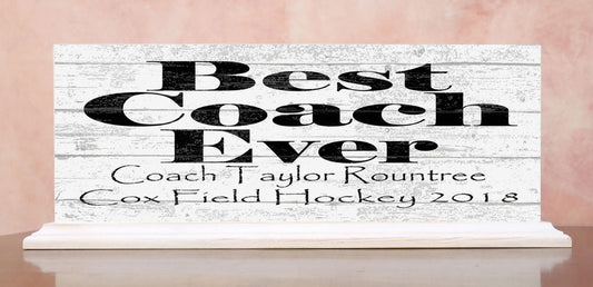 Best Coach Gift Sign Personalized With Team Date and Name